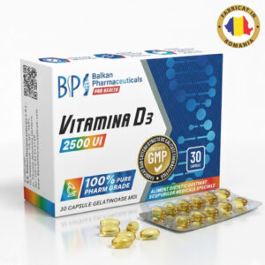 Vitamin D3, 2500UI, 30 caps.