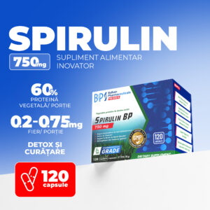 Spirulin BP, 750mg, 120 caps.